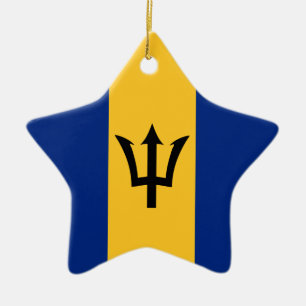 Barbados-Flagge Keramikornament