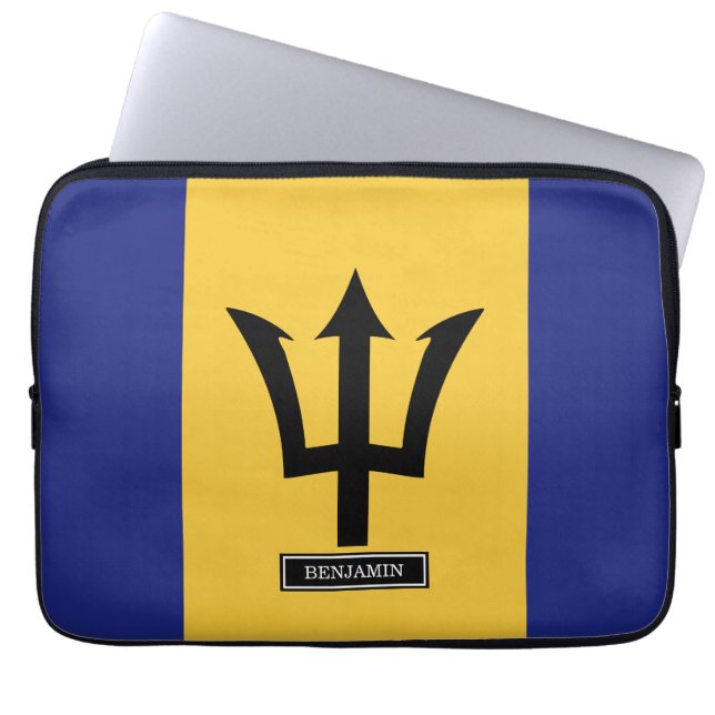 Barbados-Flagge Laptopschutzhülle (Vorderseite)