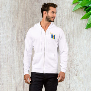 Barbados-Flagge mit Bugle Patriotic Caribbean Hoodie