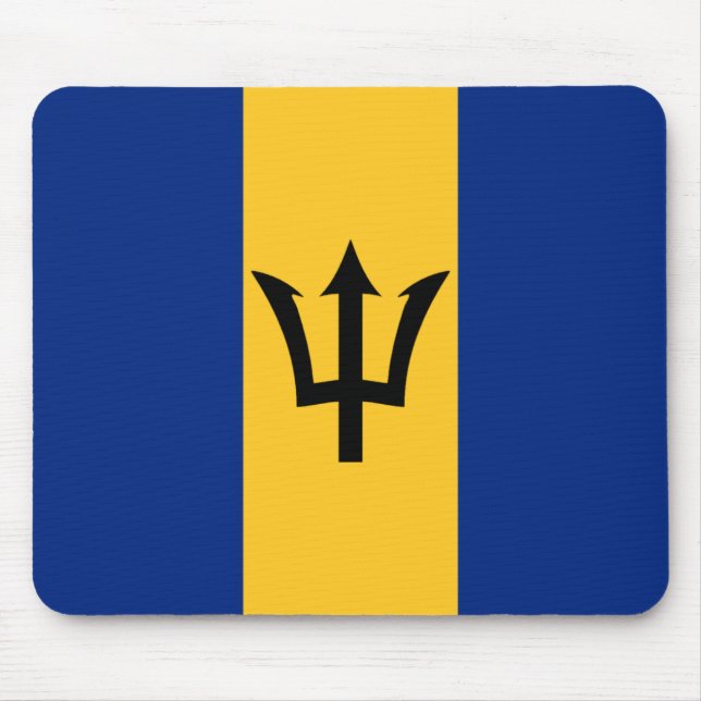 Barbados-Flagge Mousepad (Vorne)