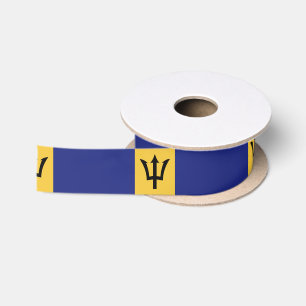 Barbados-Flagge Satinband
