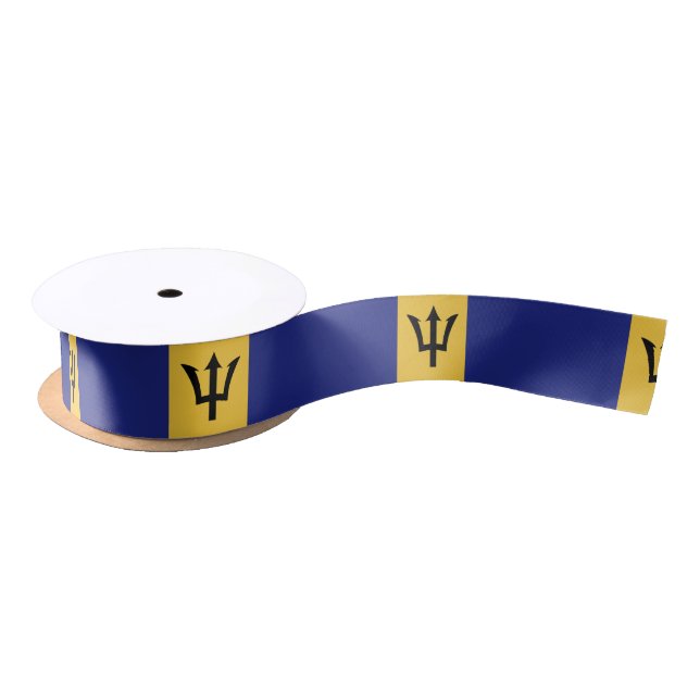 Barbados-Flagge Satinband (Spule)