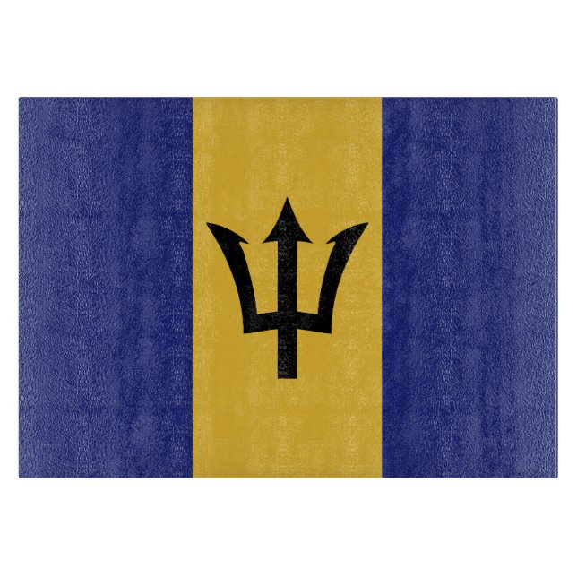 Barbados-Flagge Schneidebrett (Vorderseite)