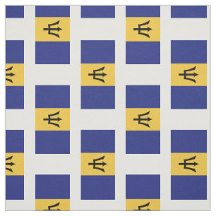 Barbados-Flagge Stoff