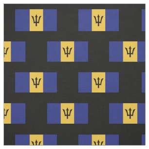 Barbados-Flagge Stoff