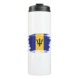 Barbados-Flagge Thermosbecher