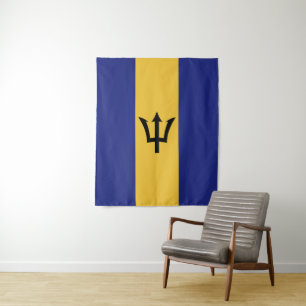 Barbados-Flagge Wandteppich