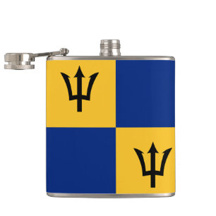 Barbados Flaggenmuster Wrapped Flask Flachmann