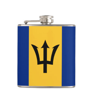 Barbados Flaggenmuster Wrapped Flask Flachmann