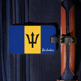 Barbados-Gepäckmarken, patriotische Barbados-Flagg Gepäckanhänger