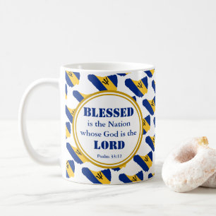 BARBADOS gesegnete Nation Monogram Christlich Kaffeetasse