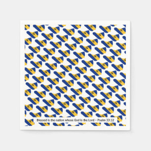 BARBADOS Gesegnetes Nation Celebrrrations Paper Serviette