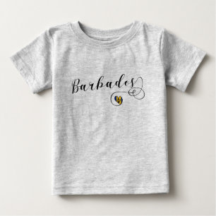 Barbados Herzenflagge, Barbadian Baby T-shirt
