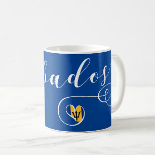 Barbados Herzenflagge, Barbadian Kaffeetasse