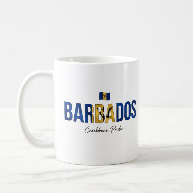 Barbados Insel Name | Täglicher Stolz Kaffeetasse (Links)