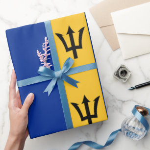 Barbados-Insel-Nationalflaggenmuster Geschenkpapier