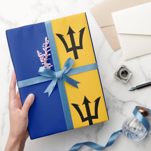 Barbados-Insel-Nationalflaggenmuster Geschenkpapier (Schenken)