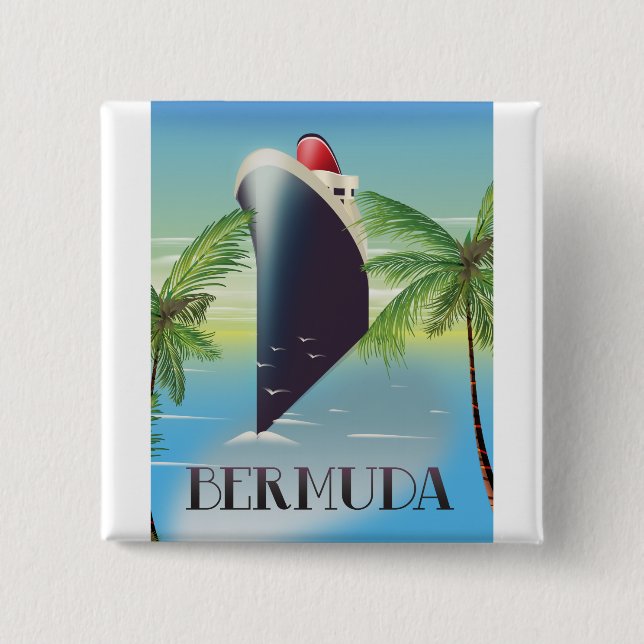 Barbados Kreuzfahrt Button (Vorderseite)