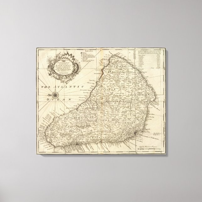 Barbados Leinwanddruck (Vorderseite)