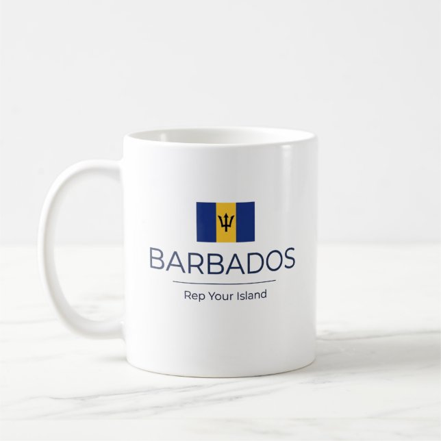 Barbados Minimalist | Täglicher Stolz Kaffeetasse (Links)