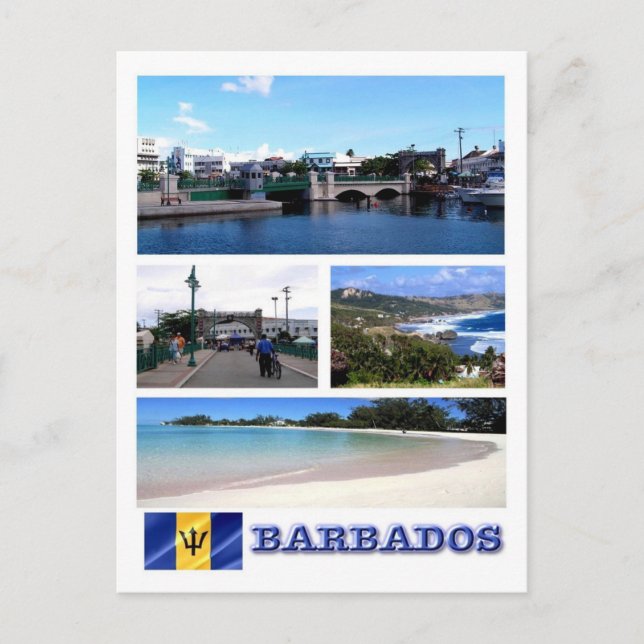 Barbados - Mosaik - Postkarte (Vorderseite)