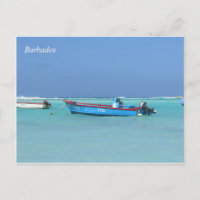 Barbados Ocean Boote Postkarte