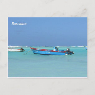 Barbados Ocean Boote Postkarte