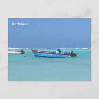 Barbados Ozean Boote Postkarte