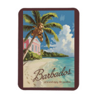 Barbados Painterly Travel Art Vintag