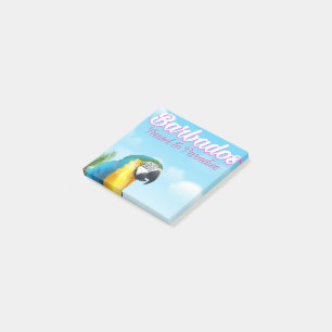 Barbados Papagei Reiseplakat Post-it Klebezettel