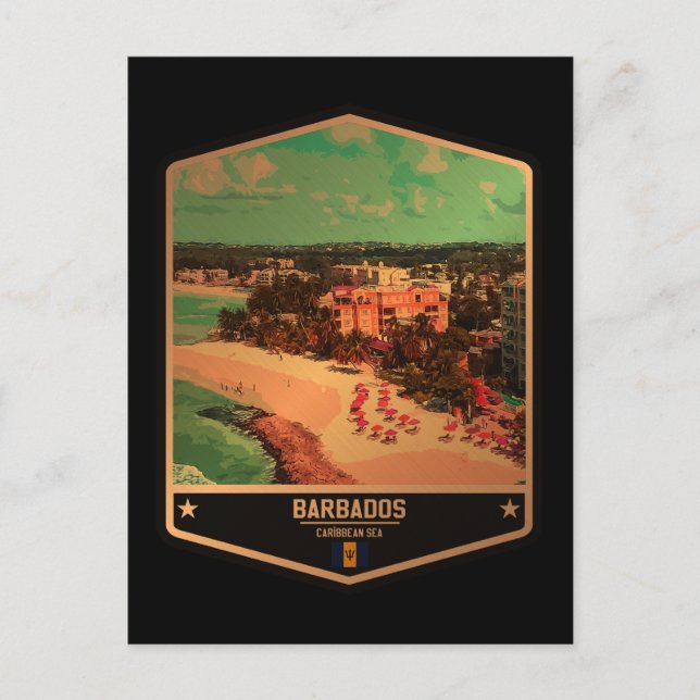 Barbados Postkarte (Vorderseite)