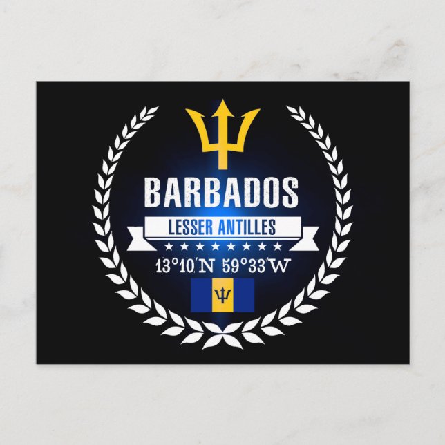 Barbados Postkarte (Vorderseite)