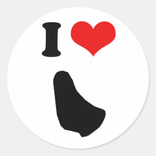 BARBADOS RUNDER AUFKLEBER