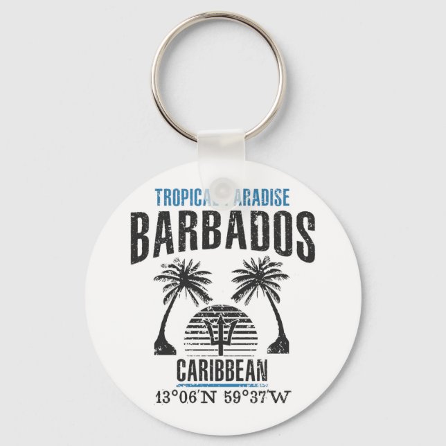 Barbados Schlüsselanhänger (Vorderseite)
