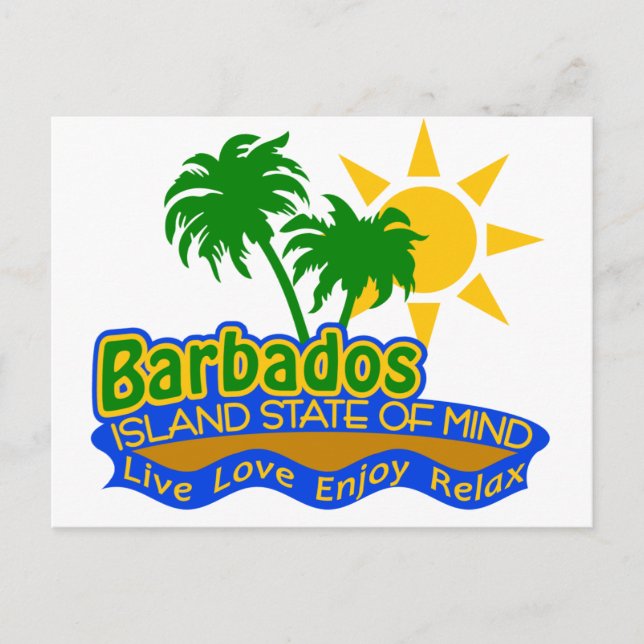 Barbados Staat der Postkarte (Vorderseite)