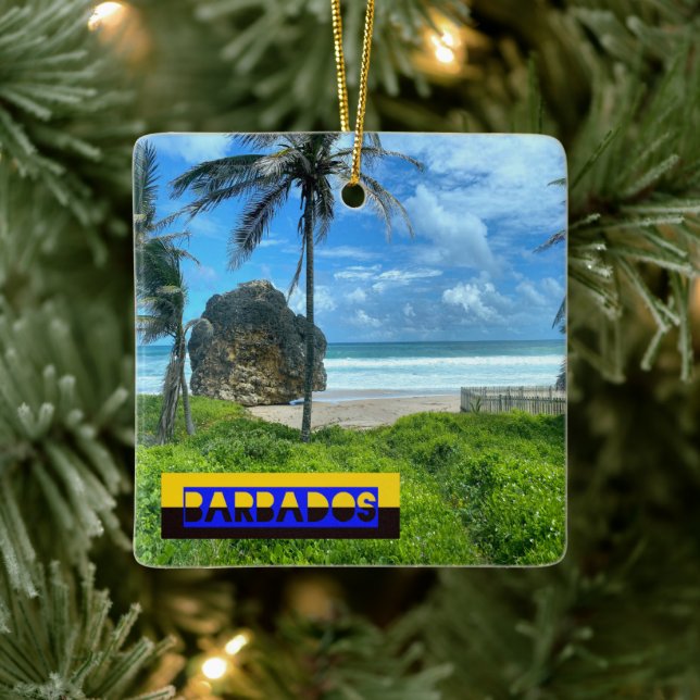 Barbados - Strand von Cattlewash Keramikornament (Baum)