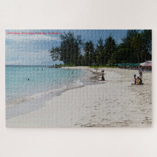 Barbados Sunny Beach Szene. Jigsaw Puzzle