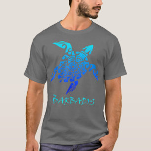 Barbados Tribal Schildkröte Polynesischer Tattoo S T-Shirt