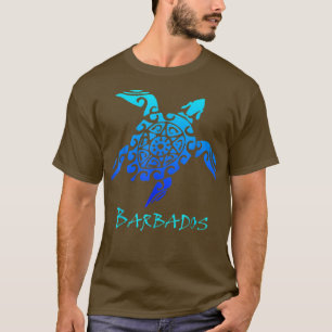 Barbados Tribal Schildkröte Polynesischer Tattoo S T-Shirt