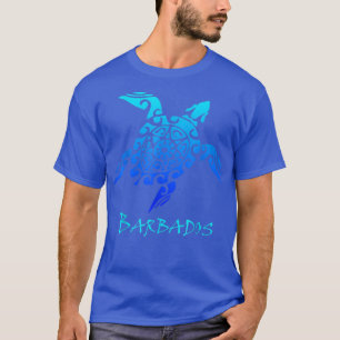 Barbados Tribal Schildkröte Polynesischer Tattoo S T-Shirt