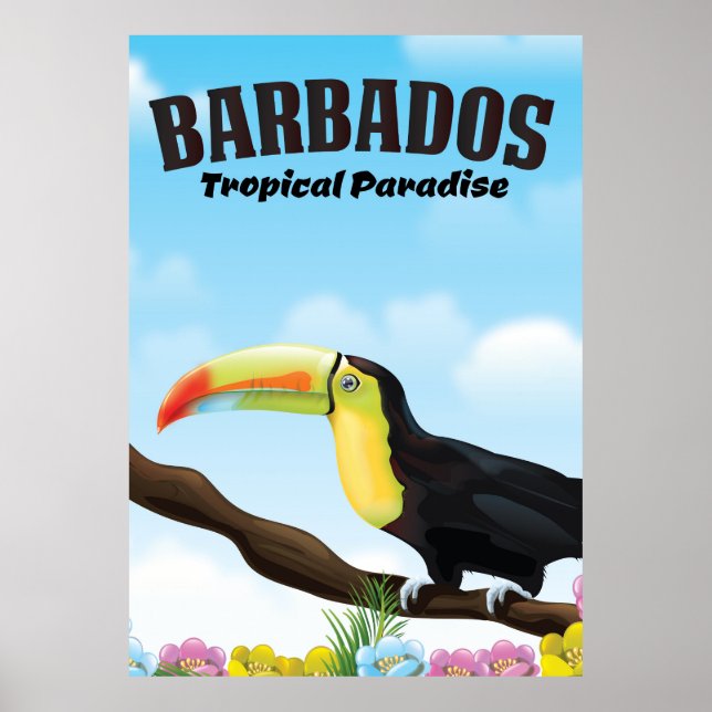 Barbados Tropical Paradise Reiseposter Poster (Vorne)