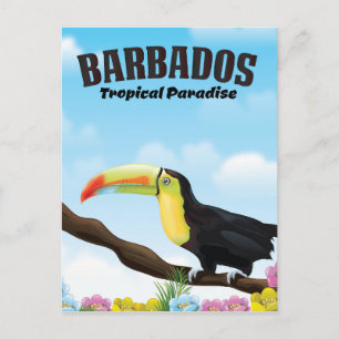 Barbados Tropical Paradise Reiseposter Postkarte