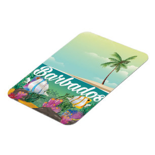 Barbados Unterwasser-Reiseposter Magnet