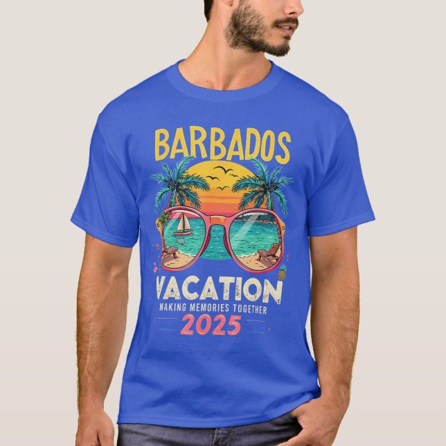 Barbados Urlaub 2025 Tropical Beach Vibes Vacati T-Shirt (Vorderseite)