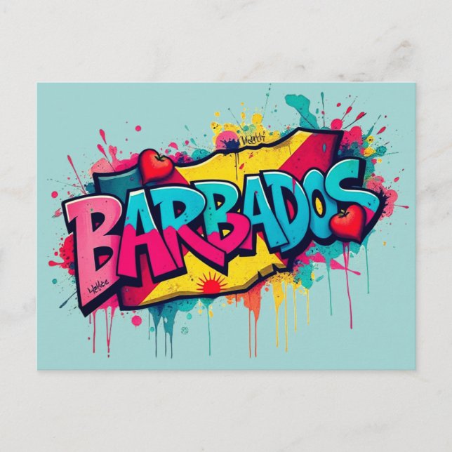 Barbados Urlaub Gruß Postkarte (Vorderseite)