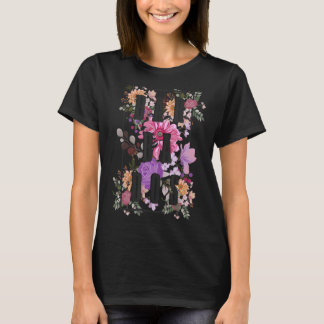 Barbados Vintage Blume Floral Barbadian Urlaub T-Shirt