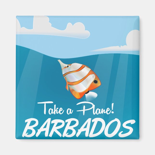 Barbados Vintage Reiseplakat Magnet (Vorne)