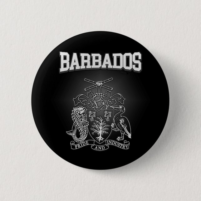 Barbados-Wappen Button (Vorderseite)