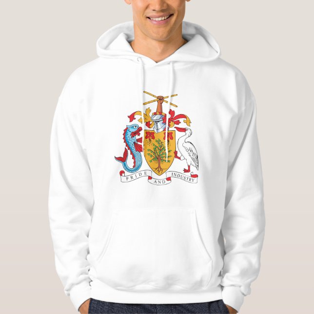 Barbados-Wappen Hoodie (Vorderseite)