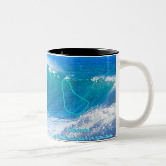 Barbados Zweifarbige Tasse (Rechts)